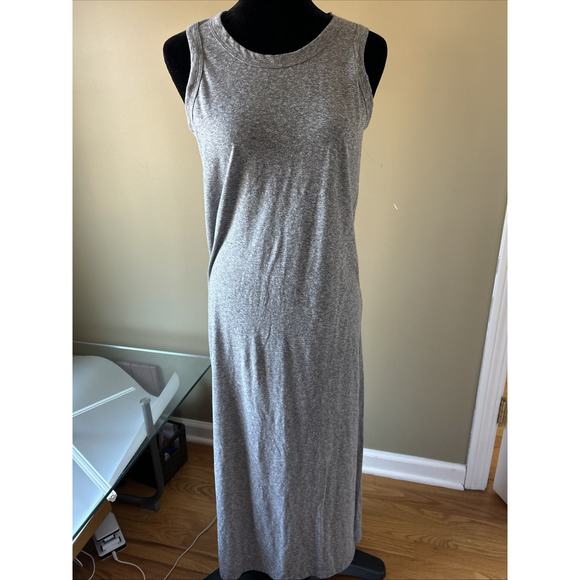 Current/Elliott Grey A-Line Summer Maxi Dress with Side Slits Women’s Size 2 - Picture 1 of 10